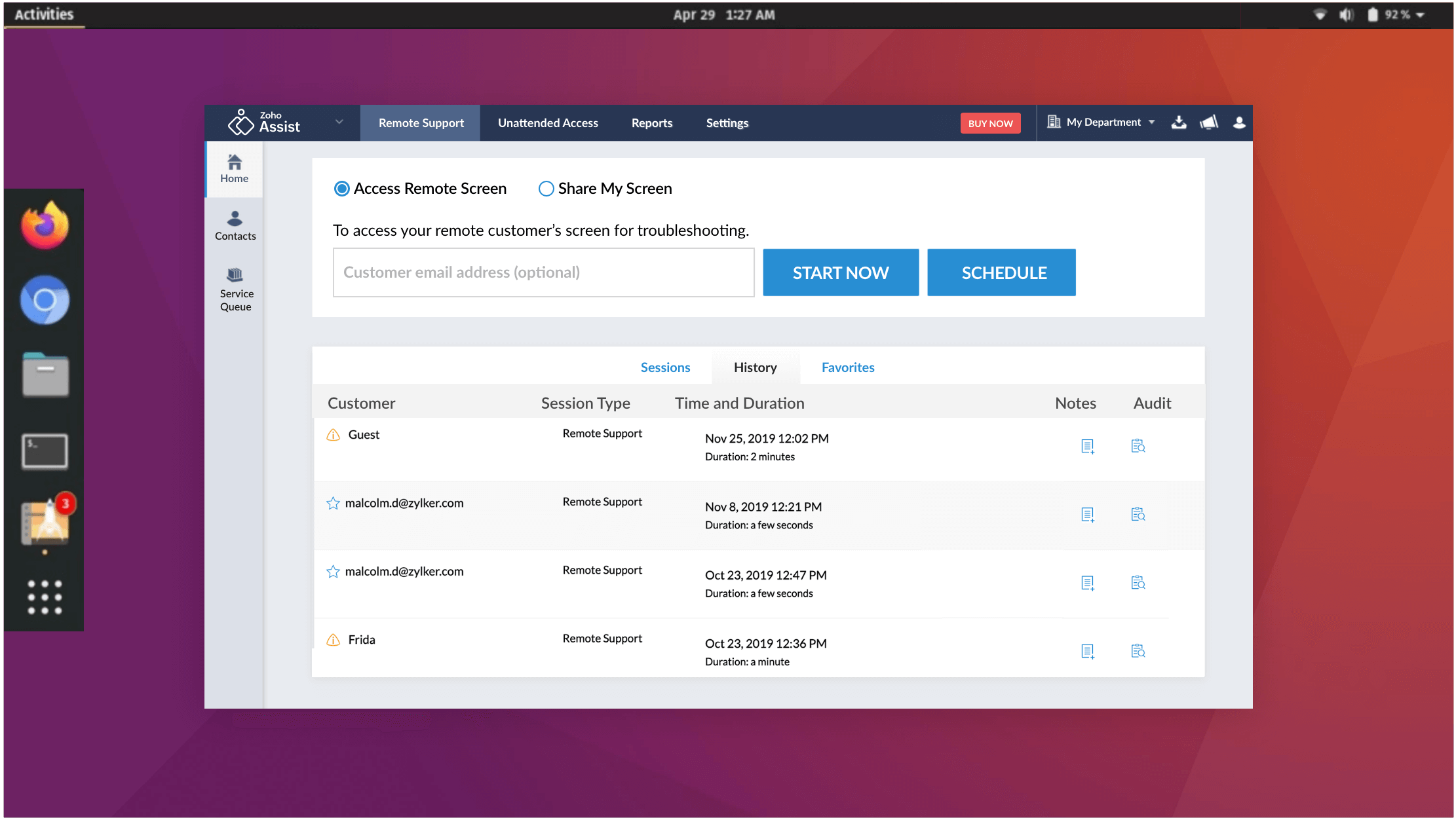 Remote access software - Zoho Assist